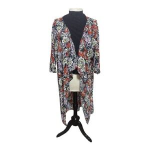 LuLaRoe Multicolor Bohemian Floral Frenzy Top Size M